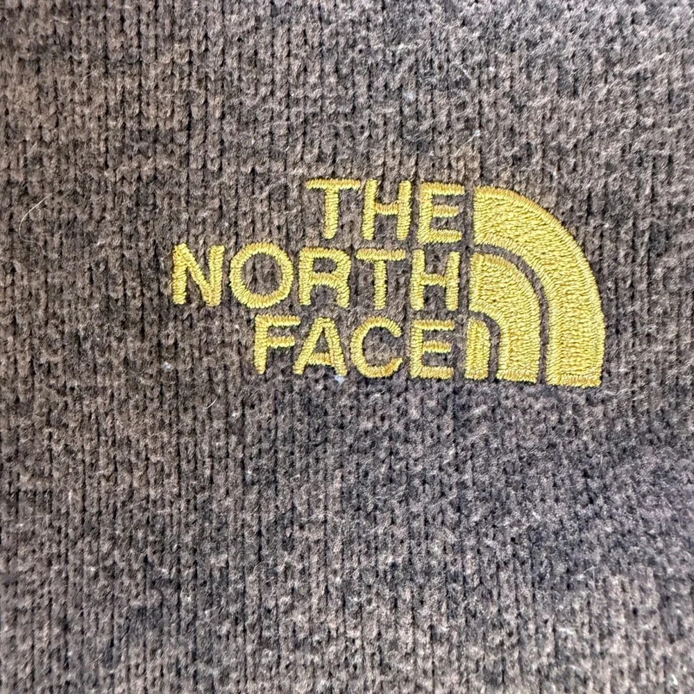 The North Face Quarter Zip Fleece Knit Pullover Mens Large Brown Heather